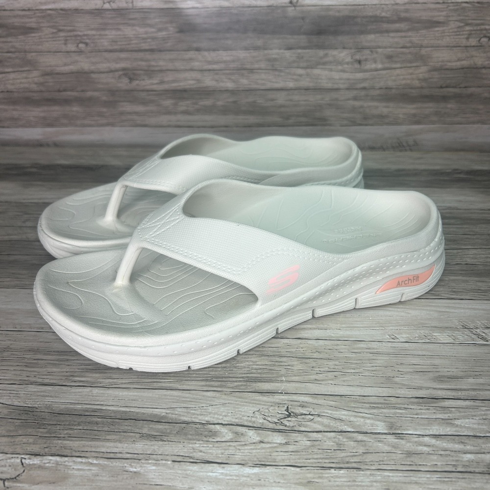 Skechers Foamies Arch Fit Flip Flop Sandal Womens 11 Thong